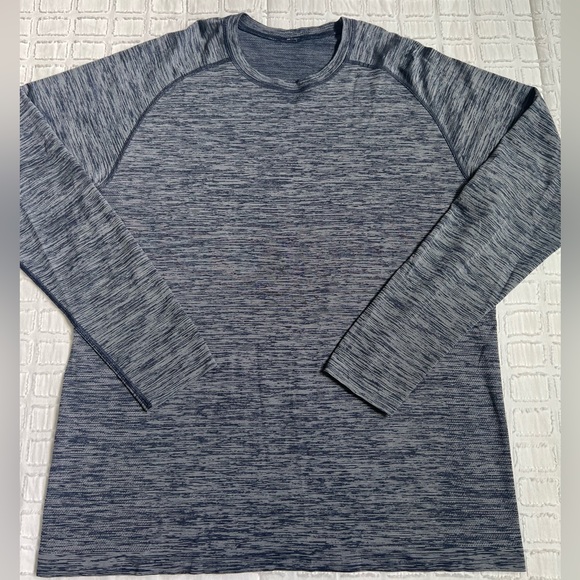 lululemon athletica Other - Lululemon Metal Vent Tech Long Sleeve Heather Navy Blue Mens XL